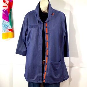 Nike Denim blue jacket/top/tunic L